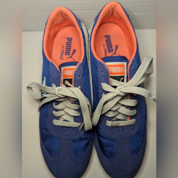 PUMA SHOES CLASSIC WEDGE CAROLINA STRIPE WOMENS US 7 EUR 37.5 - Picture 5 of 8